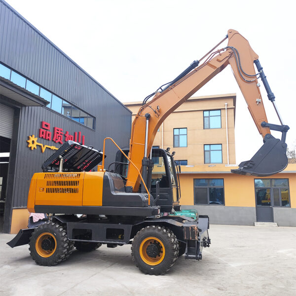 18 ton four-wheel drive wheel excavator