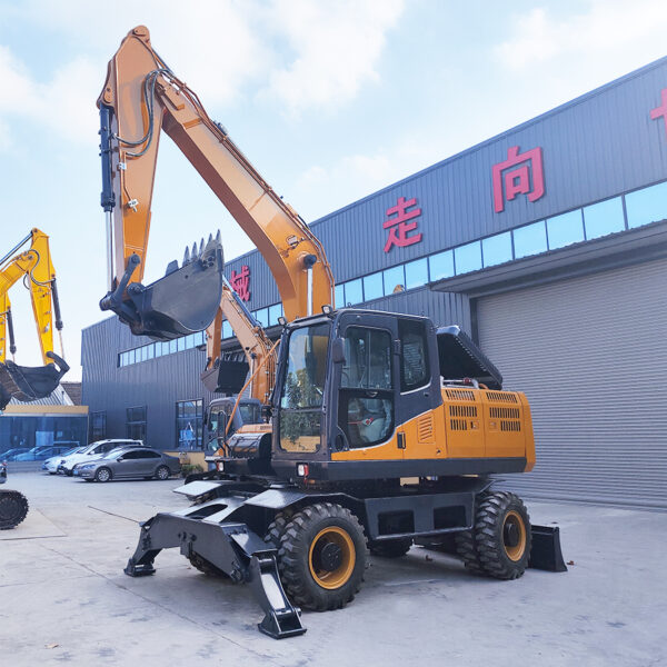 18 ton four-wheel drive wheel excavator