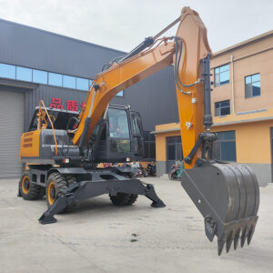 18 ton four-wheel drive wheel excavator