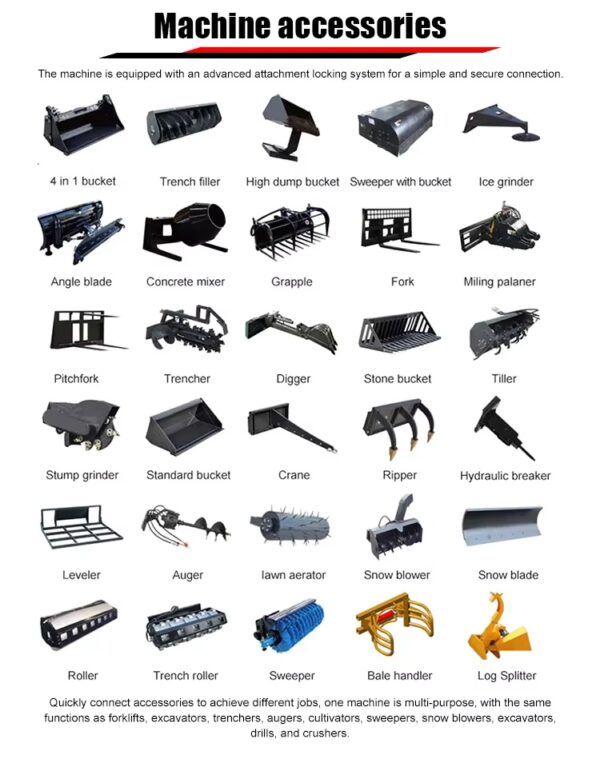 skid steer loader YC-V1000 Skid Steer Loader